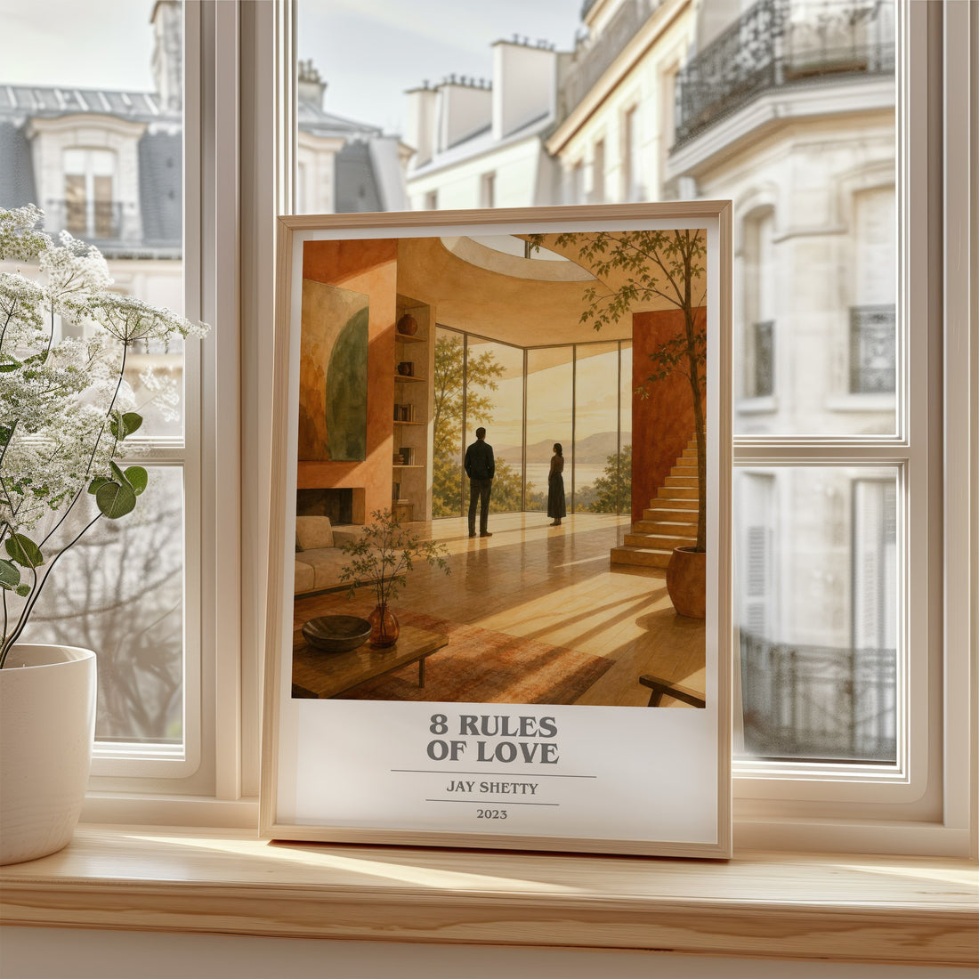 8 Rules of Love book cover poster colour and style options – Jay Shetty book art