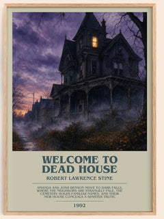 Welcome to Dead House Bookish Wall Art by Robert Lawrence Stine