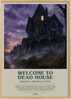 Welcome to Dead House Bookish Wall Art by Robert Lawrence Stine