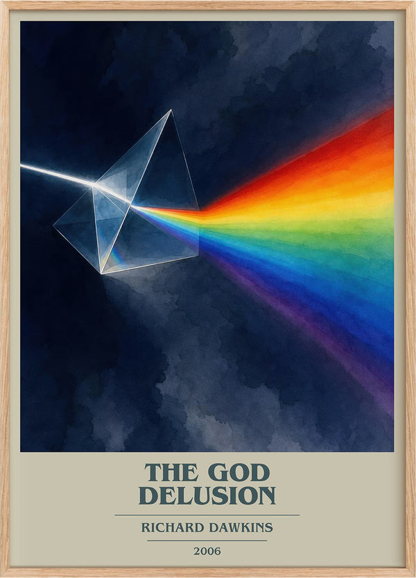 The God Delusion Book Cover Poster by Richard Dawkins