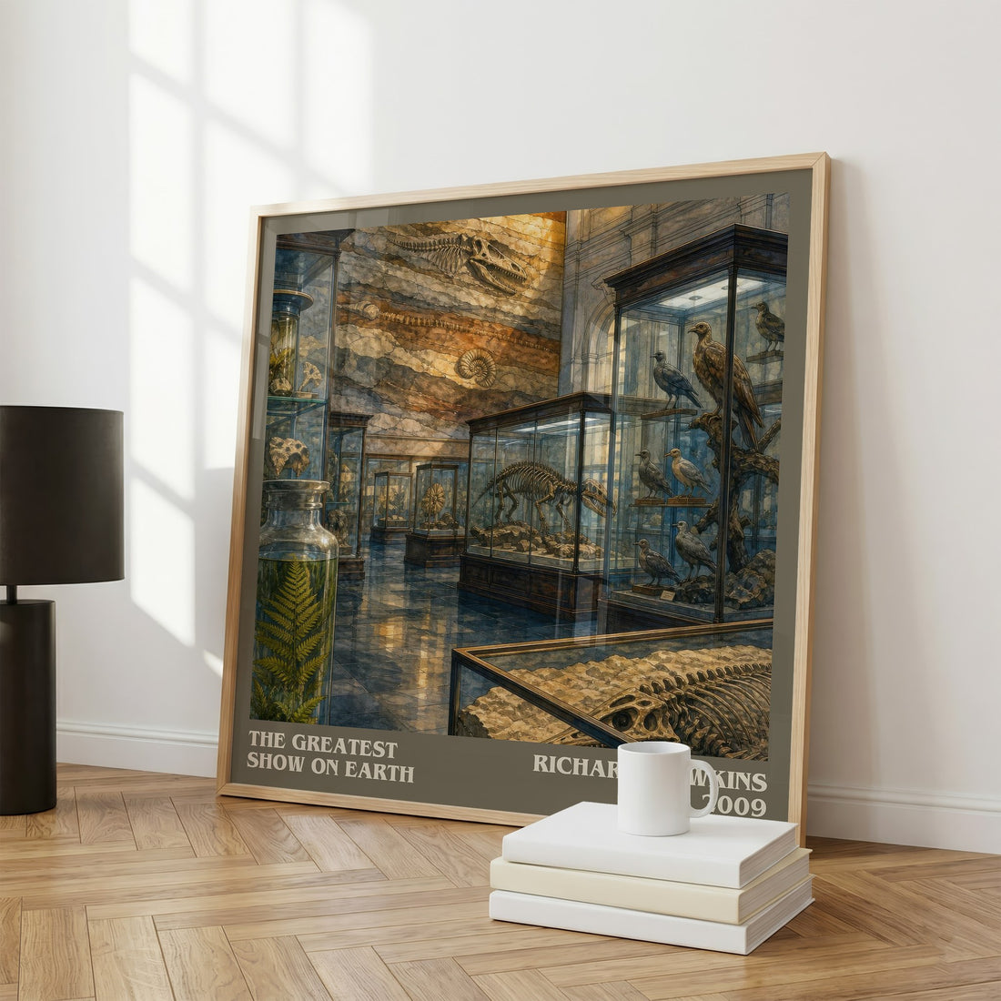 The Greatest Show on Earth literary print framed by window – literary home decor