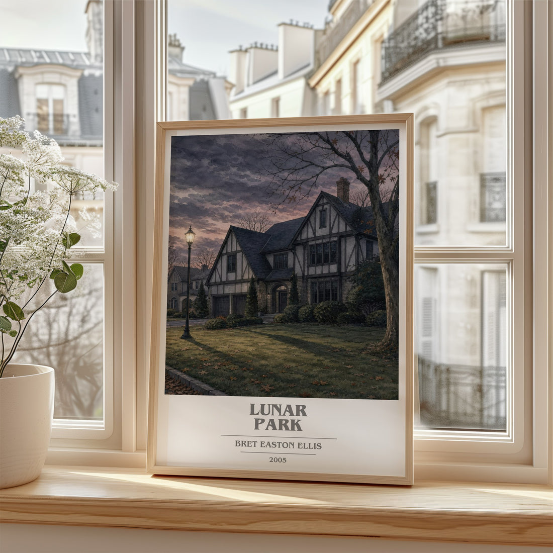 Lunar Park book cover poster colour and style options – Bret Easton Ellis book art