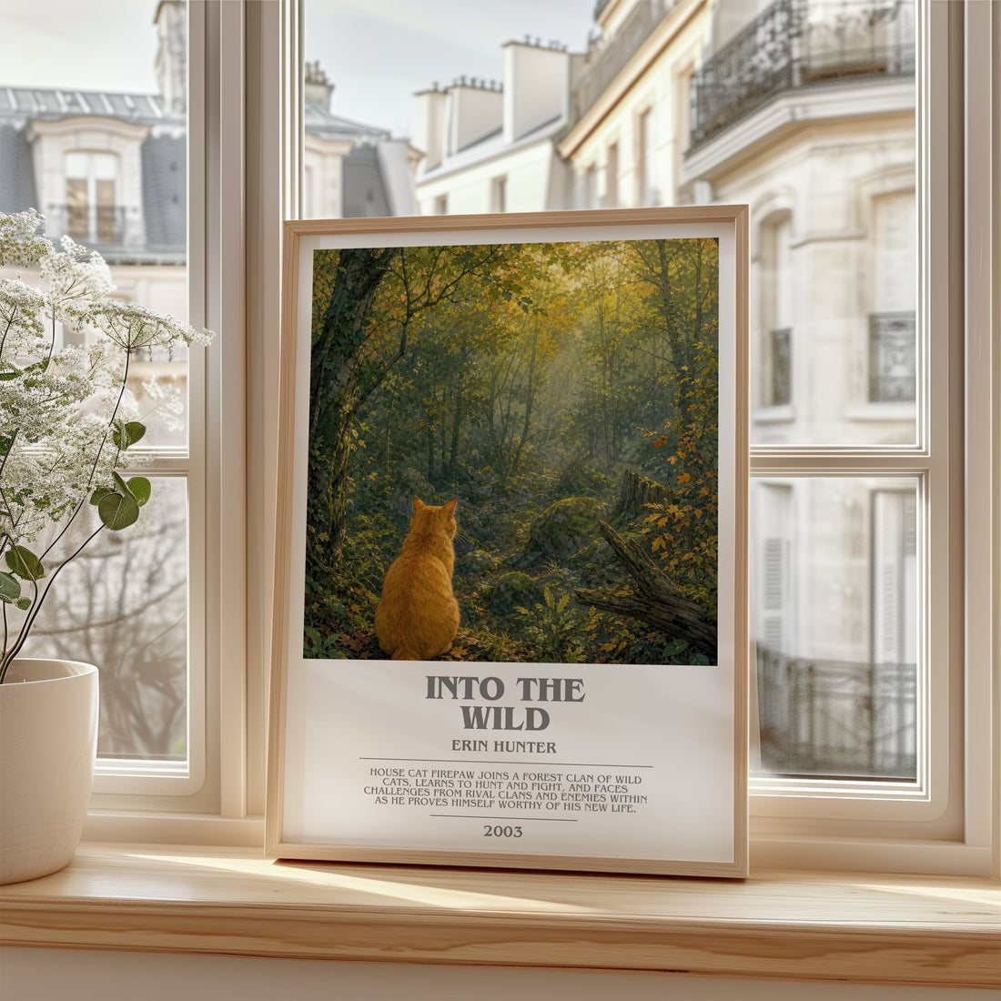 Into the Wild bookish poster colour and style options – Erin Hunter book art (mockup)