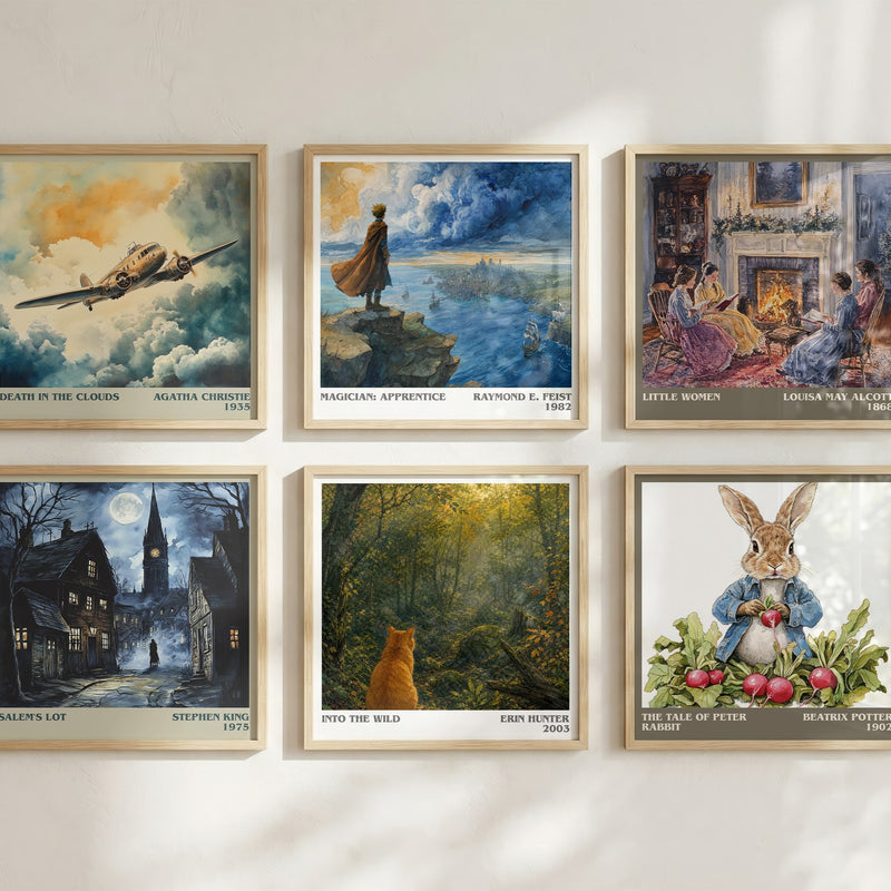 Into the Wild literary art print colour and style options – Erin Hunter book art