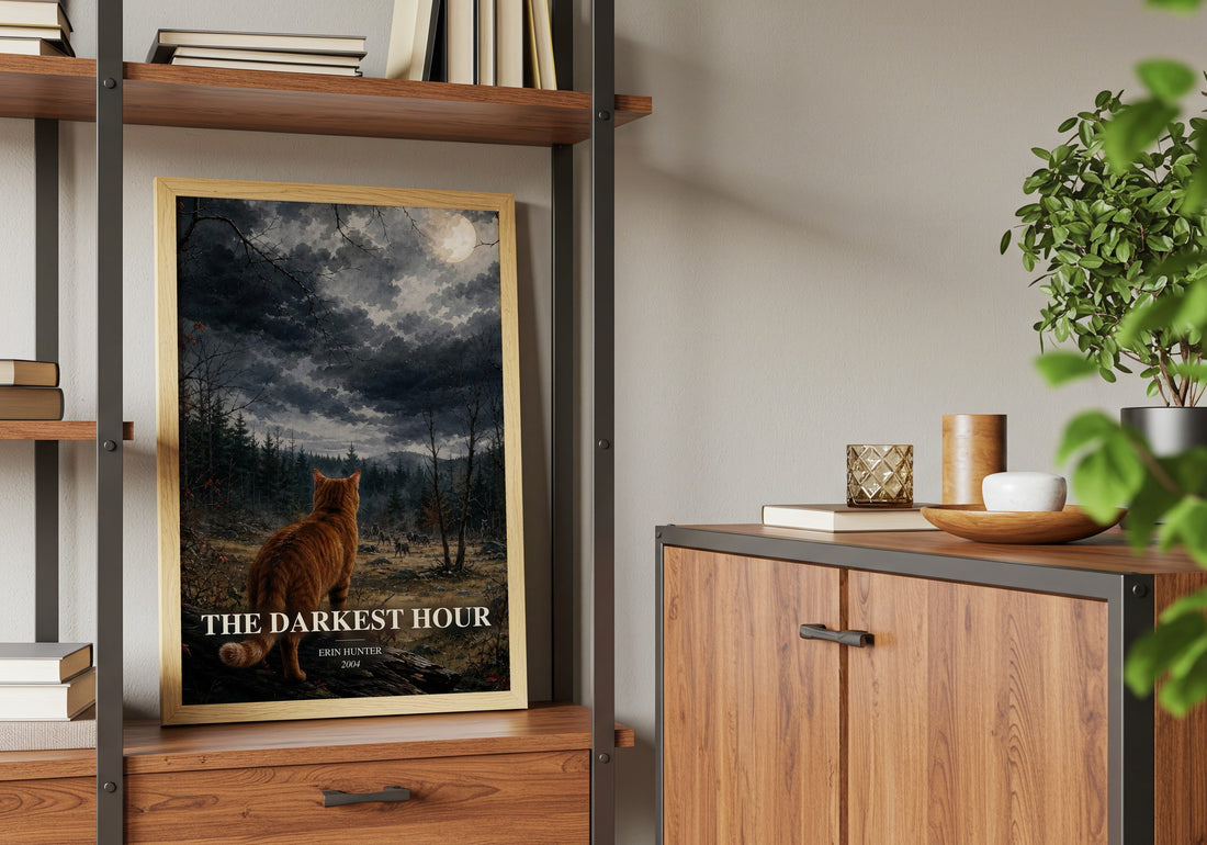 The Darkest Hour book watercolour illustration paper finish options – matte satin gloss