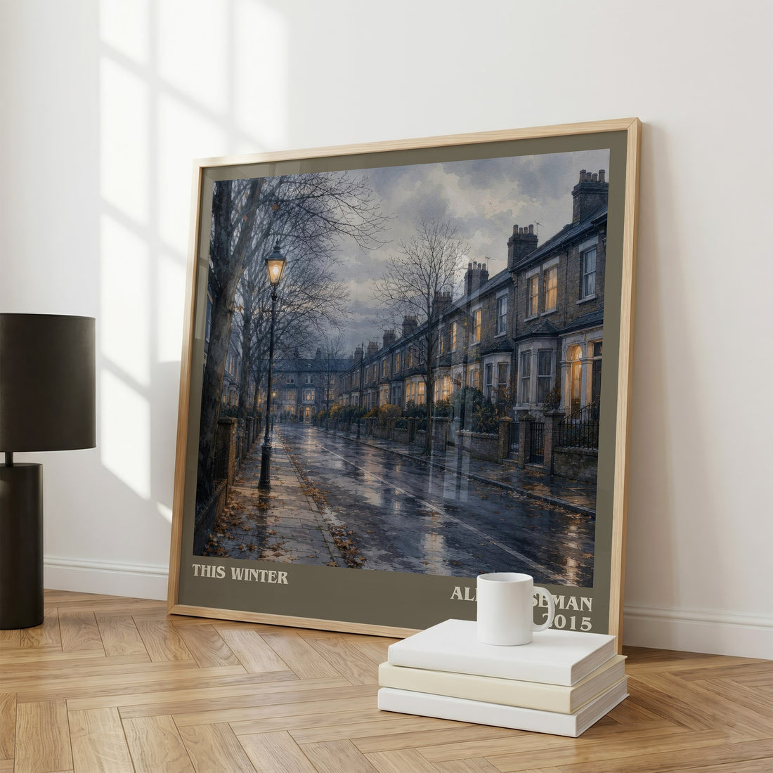 This Winter literary print framed by window – literary home decor