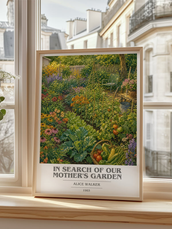 In Search of Our Mother's Garden book cover poster colour and style options – Alice Walker book art