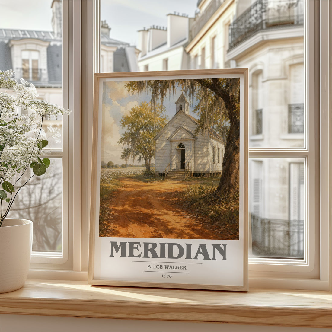 Meridian book cover poster colour and style options – Alice Walker book art (mockup)