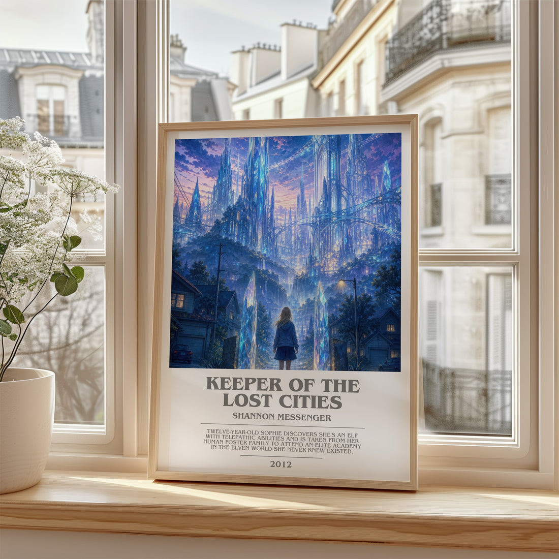 Keeper of the Lost Cities bookish poster colour and style options – Shannon Messenger book art