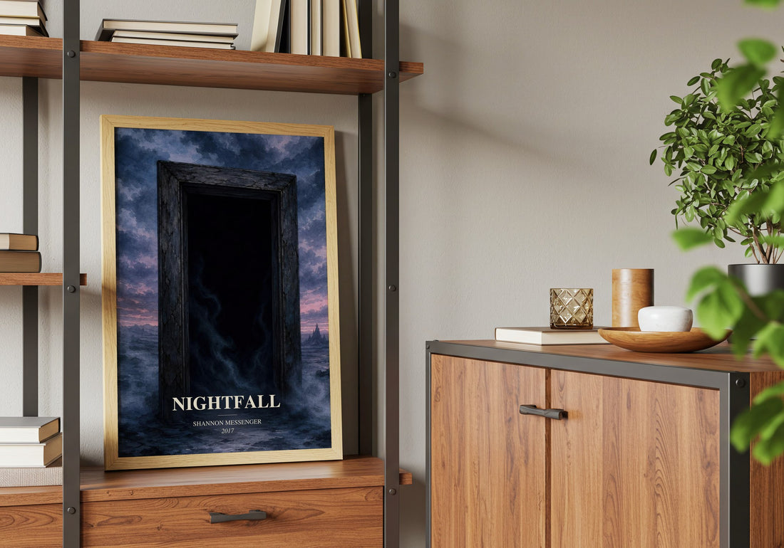 Nightfall book watercolour illustration paper finish options – matte satin gloss