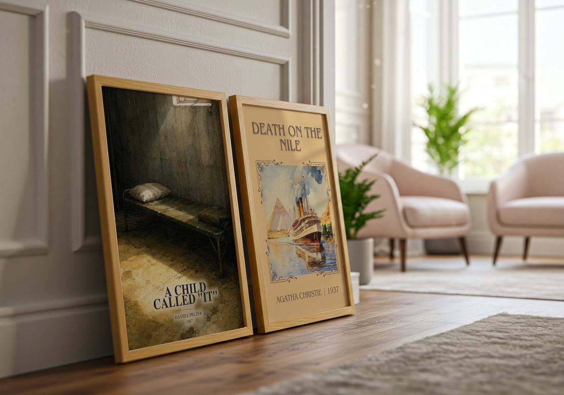 A child called "it" watercolour print framed by window – literary home decor