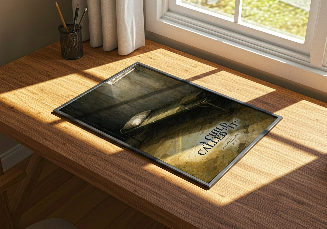 A child called "it" watercolour book poster framed on wall – memoir wall art