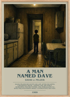 A man named Dave Bookish Wall Art by David J. Pelzer