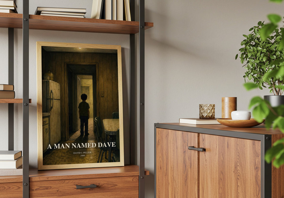 A man named Dave book watercolour illustration paper finish options – matte satin gloss