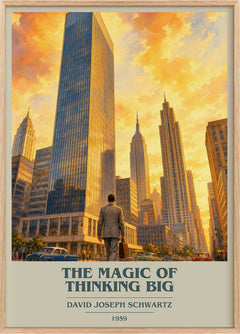 The Magic of Thinking Big Book Cover Poster by David Joseph Schwartz