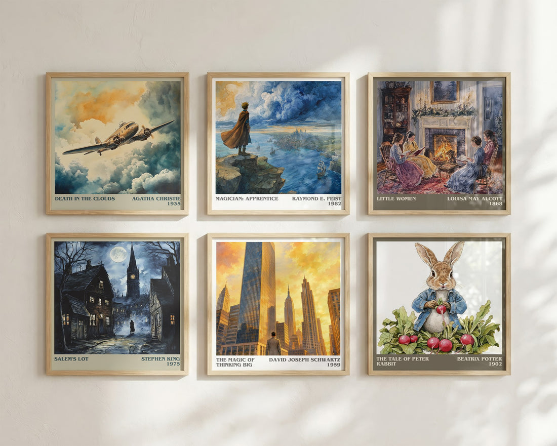 The Magic of Thinking Big literary art print colour and style options – David Joseph Schwartz book art