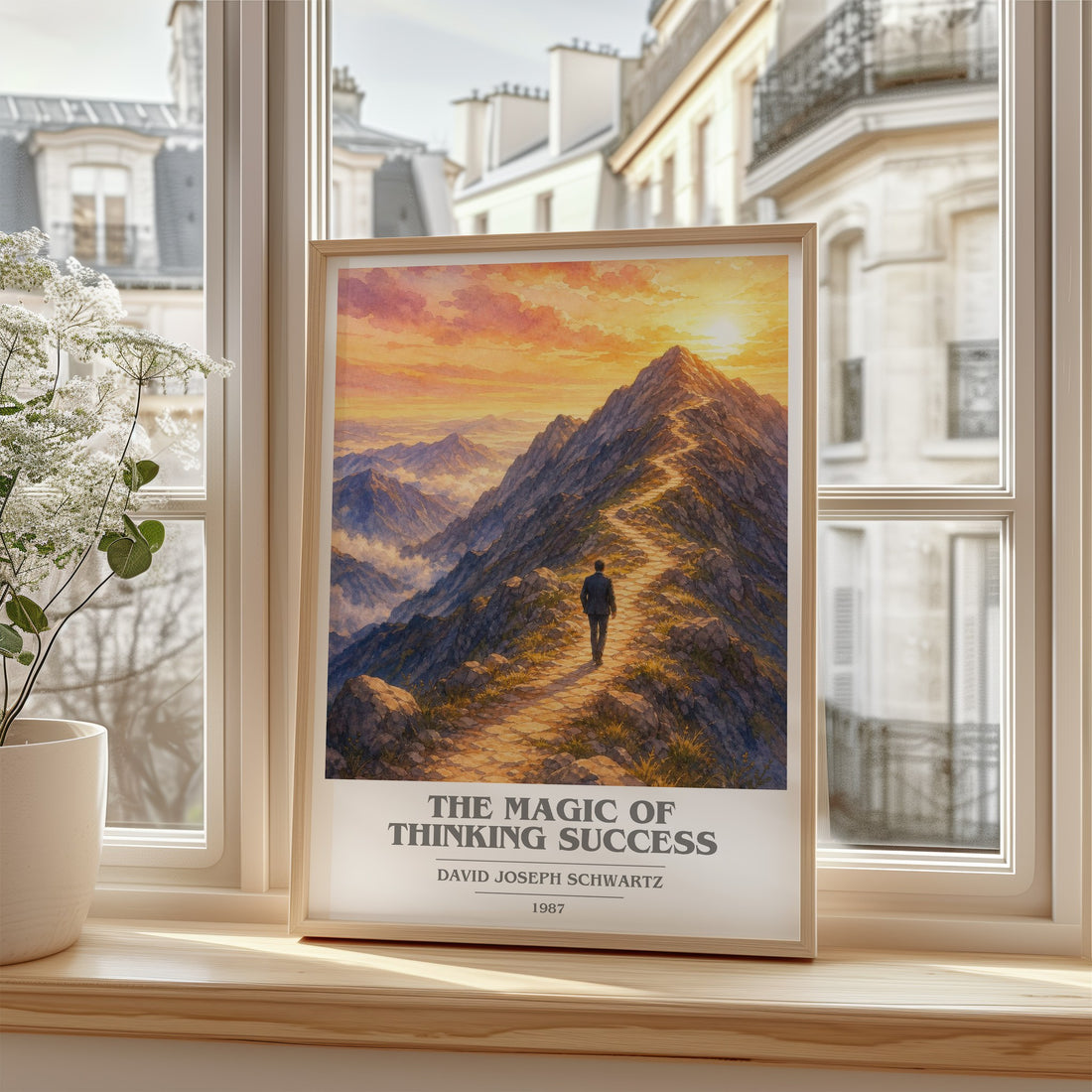 The Magic of Thinking Success book cover poster colour and style options – David Joseph Schwartz book art