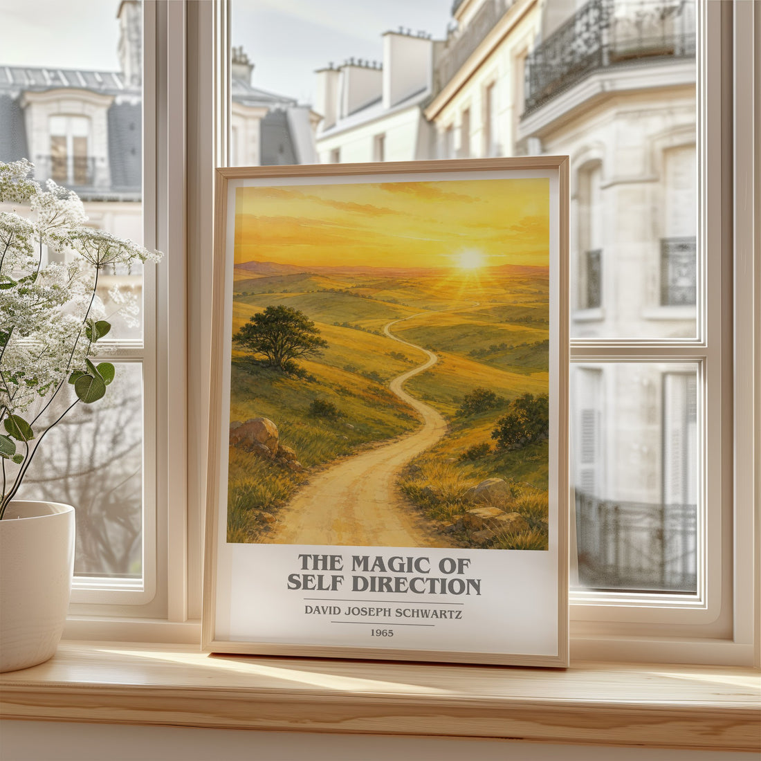 The Magic of Self Direction book cover poster colour and style options – David Joseph Schwartz book art