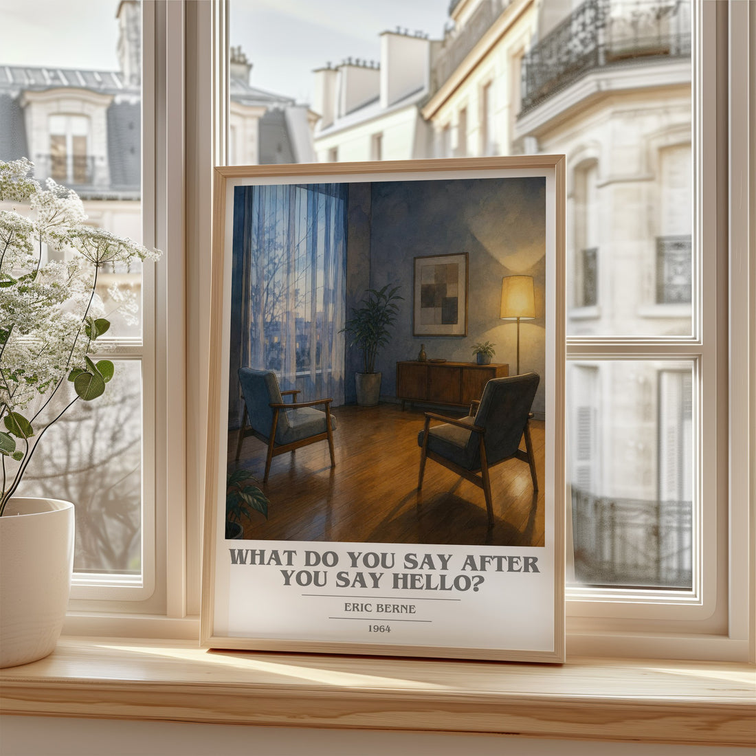 What do you say after you say hello? book cover poster colour and style options – Eric Berne book art