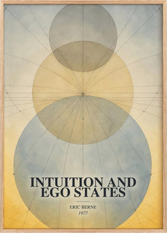 Intuition and ego states Book Watercolour Illustration by Eric Berne