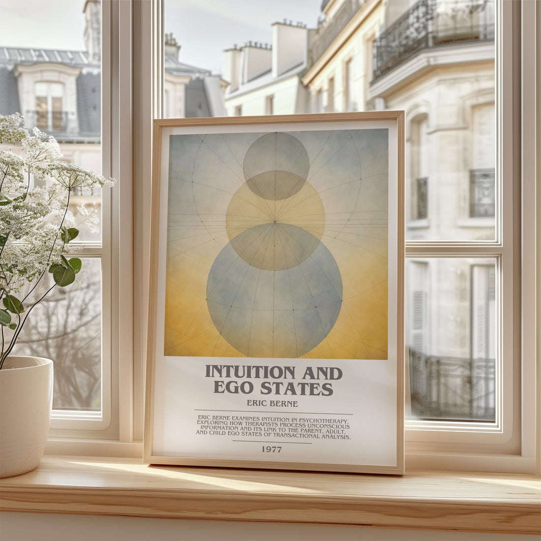 Intuition and ego states bookish poster colour and style options – Eric Berne book art