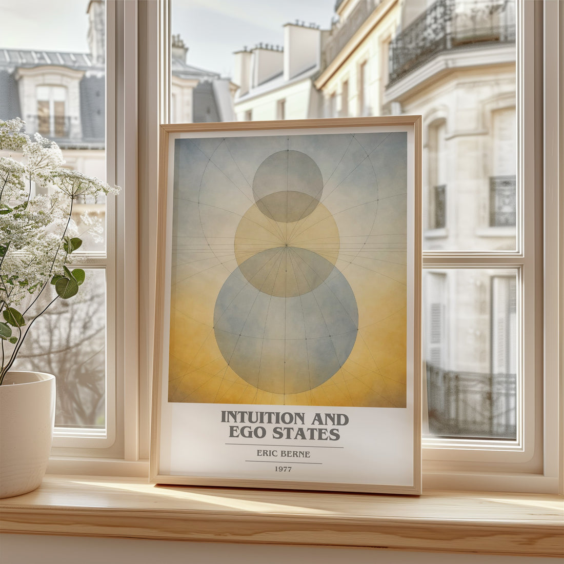 Intuition and ego states book cover poster colour and style options – Eric Berne book art
