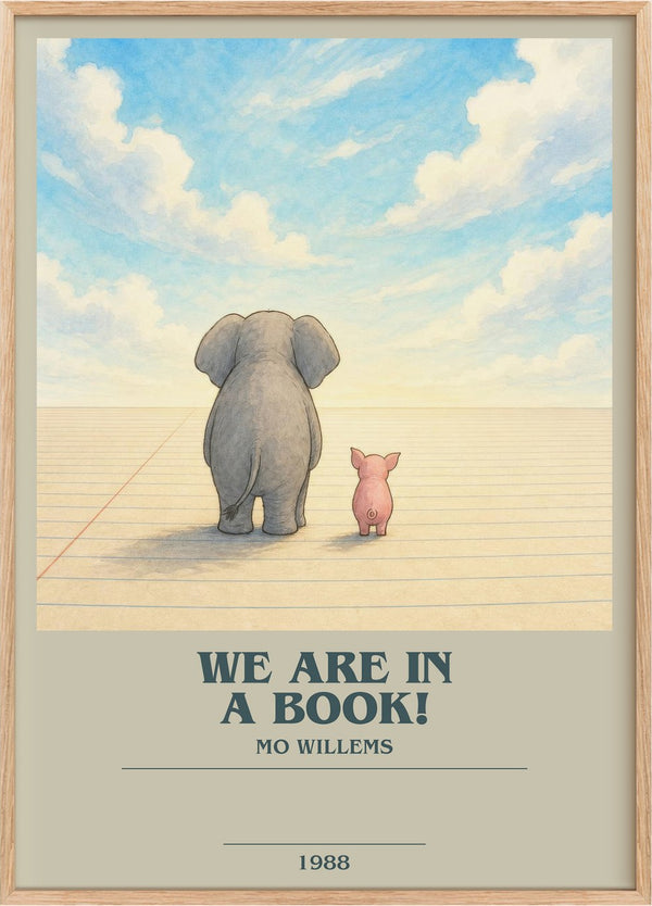 We Are in a Book! Bookish Wall Art by Mo Willems