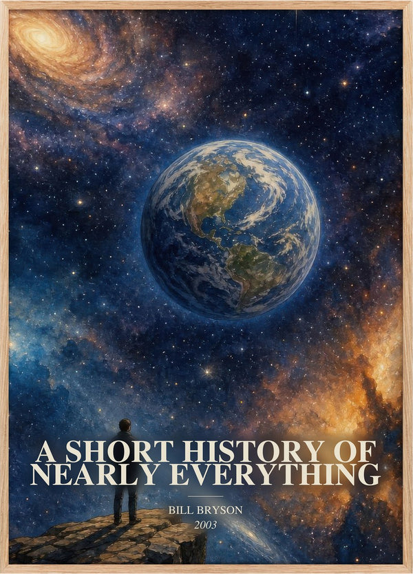 A short history of nearly everything Book Watercolour Illustration by Bill Bryson