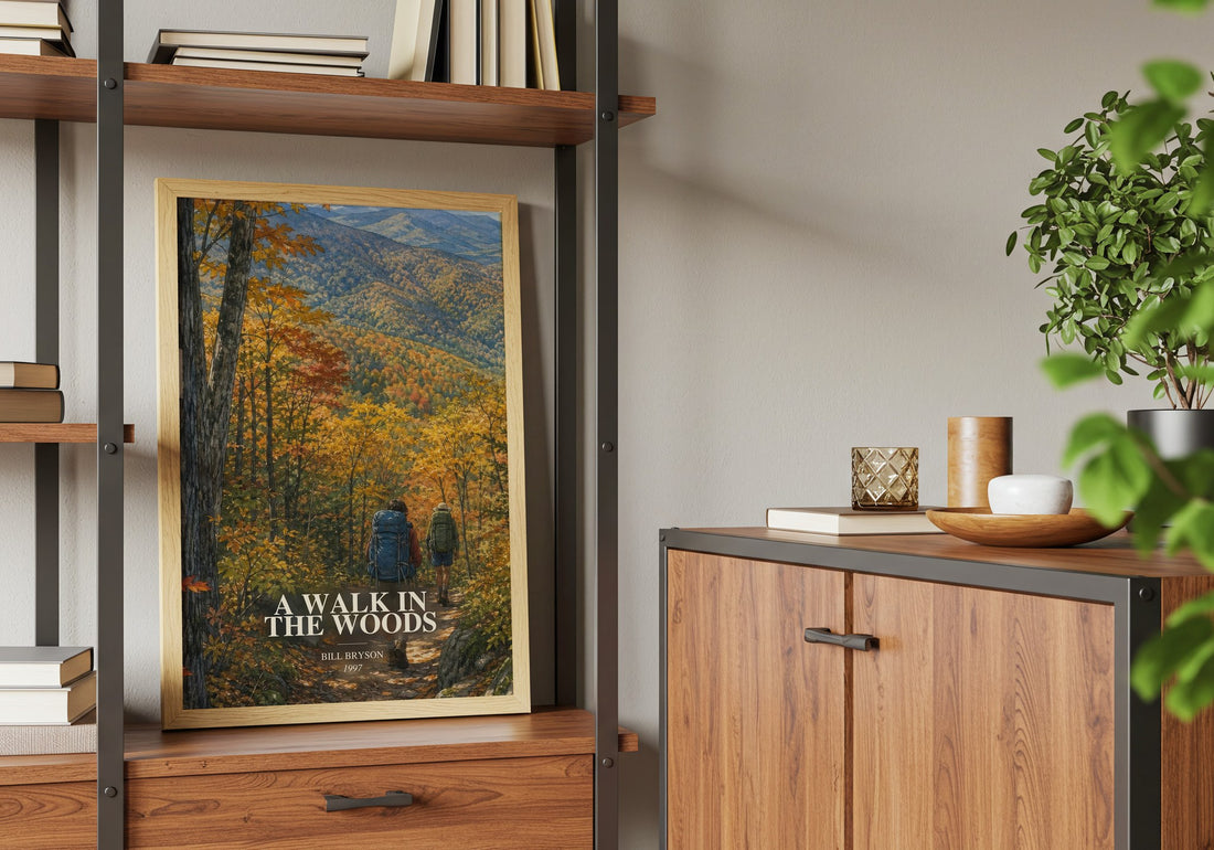 A Walk in the Woods book watercolour illustration paper finish options – matte satin gloss