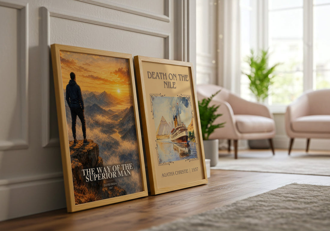 The way of the superior man watercolour print framed by window – literary home decor
