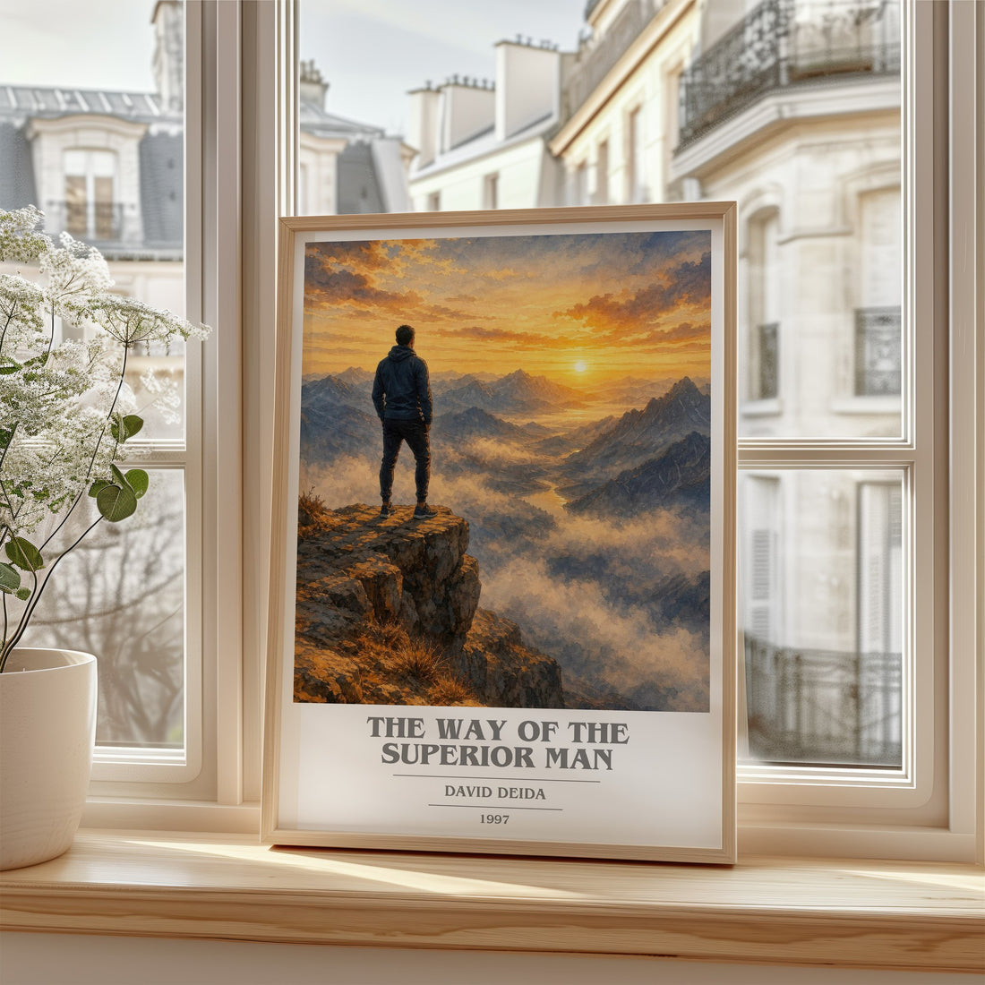 The way of the superior man book cover poster colour and style options – David Deida book art