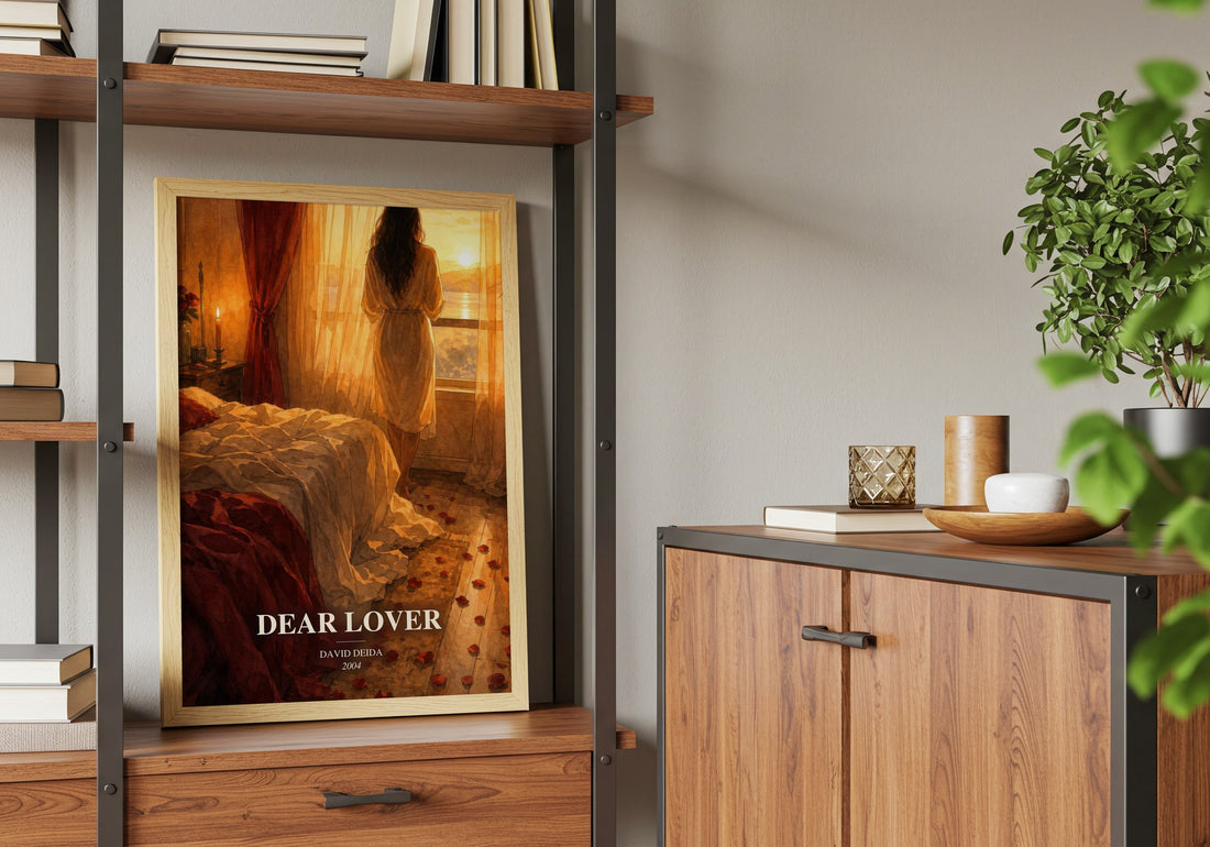 Dear Lover book watercolour illustration paper finish options – matte satin gloss
