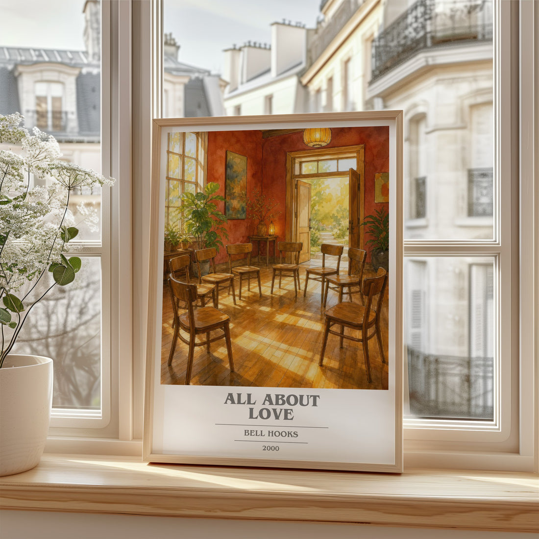 All About Love book cover poster colour and style options – Bell Hooks book art