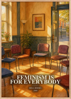 Feminism Is for Everybody Book Watercolour Illustration by Bell Hooks