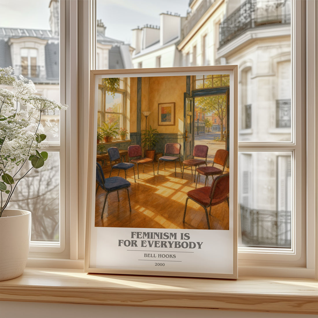 Feminism Is for Everybody book cover poster colour and style options – Bell Hooks book art