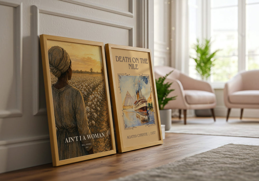 Ain't I a Woman watercolour print framed by window – literary home decor