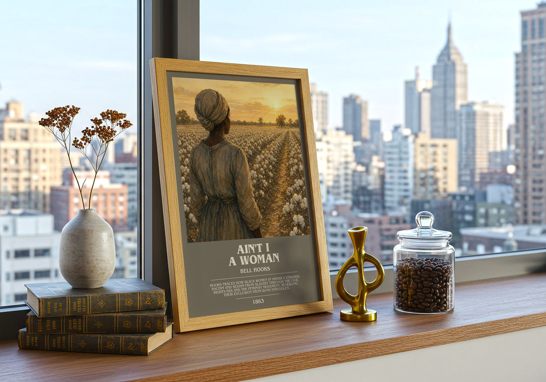 Ain't I a Woman bookish print framed by window – literary home decor