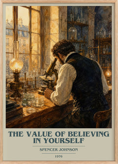 Value of Believing in Yourself Book Cover Poster by Spencer Johnson
