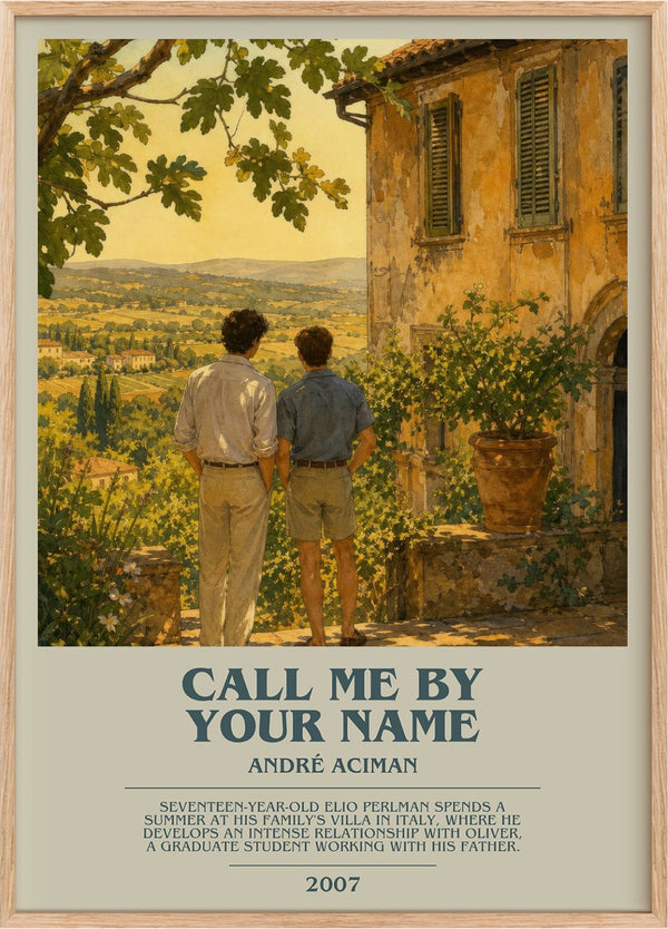 Call Me by Your Name Bookish Wall Art by André Aciman