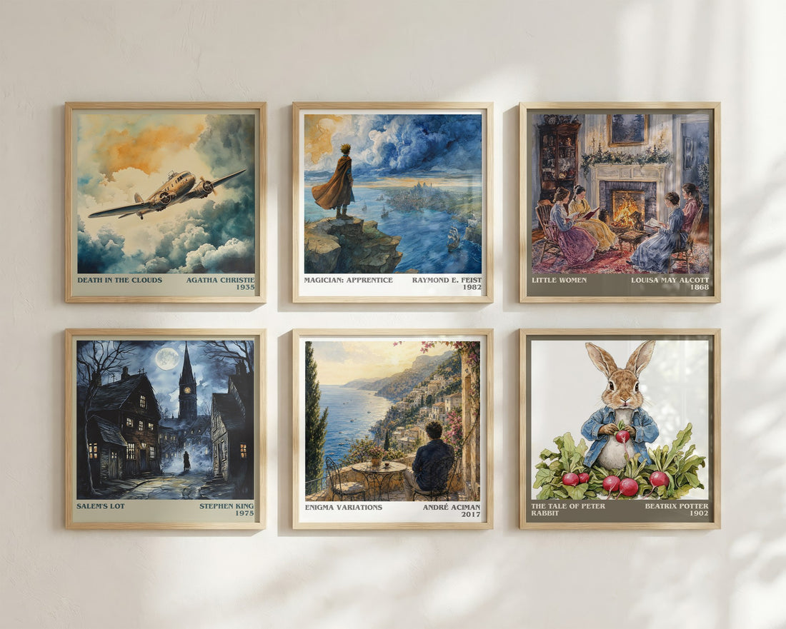 Enigma variations literary art print colour and style options – André Aciman book art