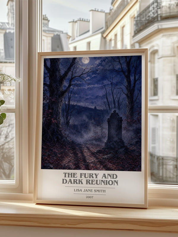 The Fury and Dark Reunion book cover poster colour and style options – Lisa Jane Smith book art