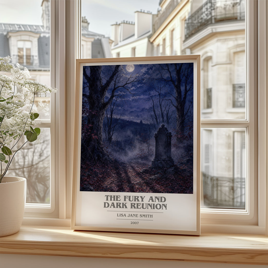 The Fury and Dark Reunion book cover poster colour and style options – Lisa Jane Smith book art (mockup)