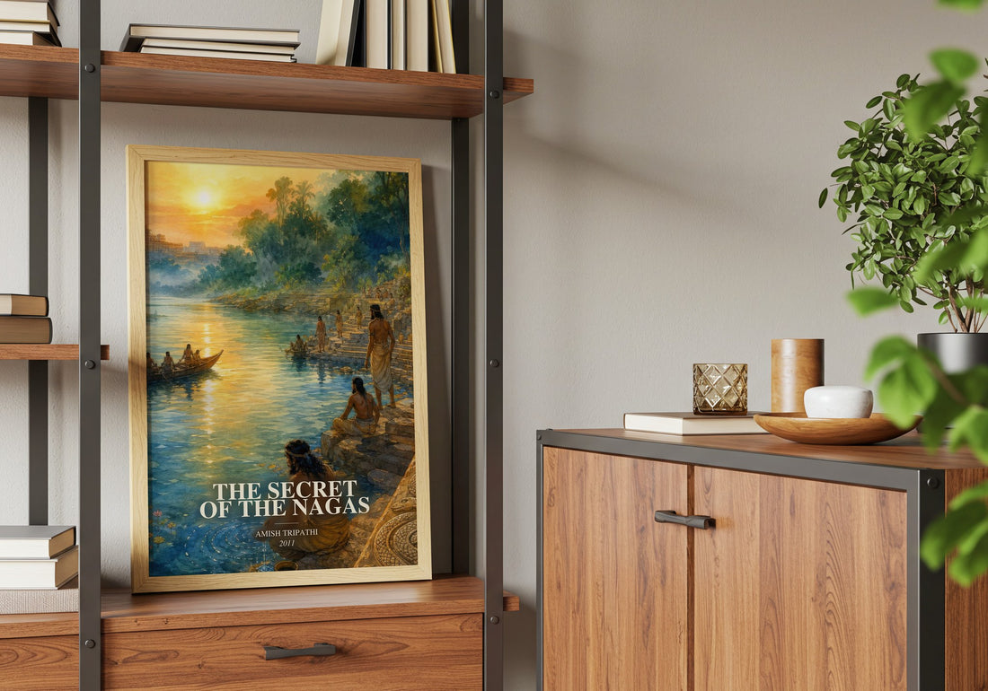 The Secret of the Nagas book watercolour illustration paper finish options – matte satin gloss