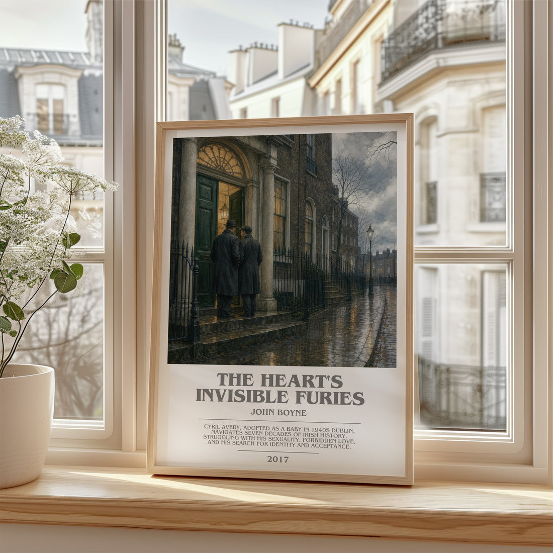The Heart's Invisible Furies bookish poster colour and style options – John Boyne book art