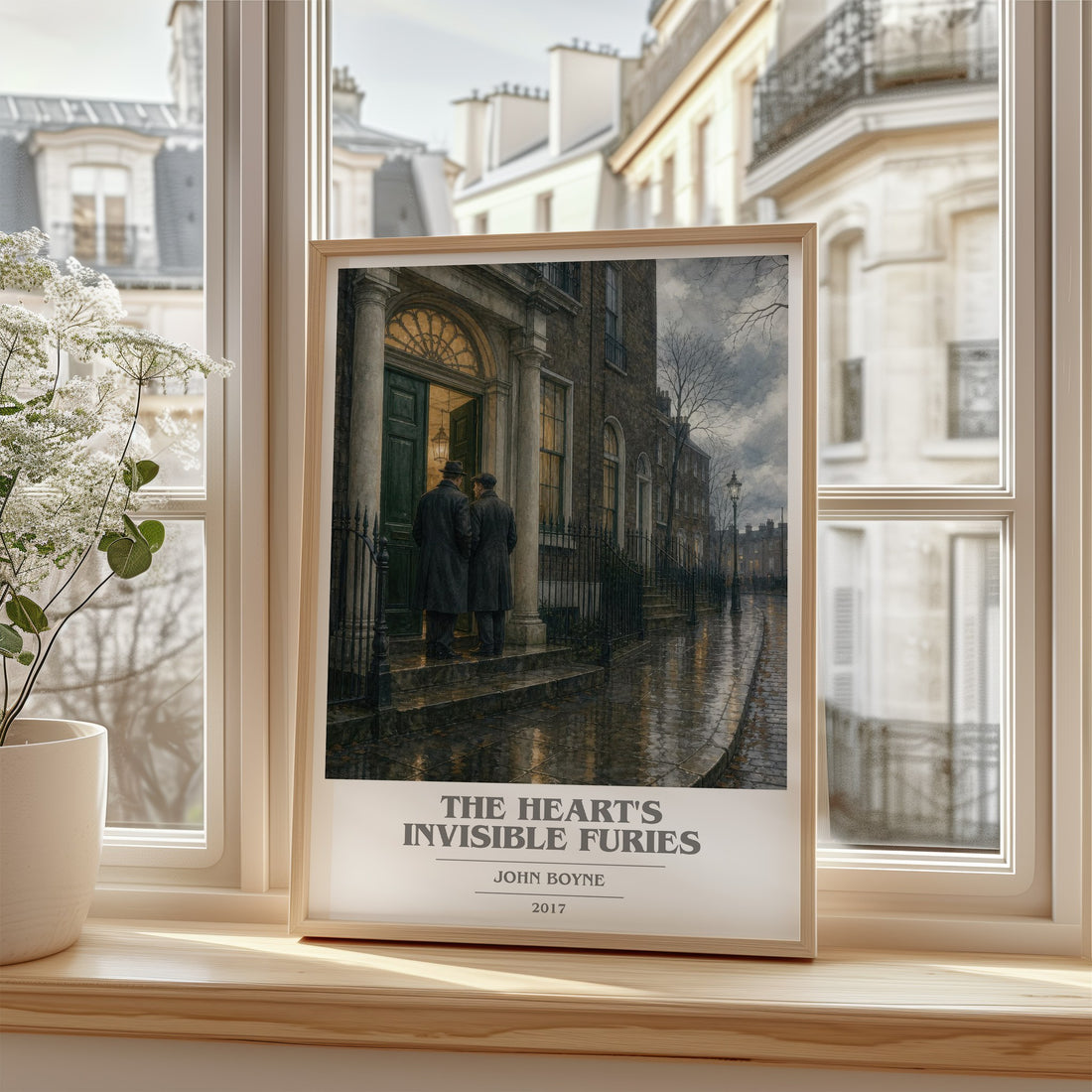 The Heart's Invisible Furies book cover poster colour and style options – John Boyne book art