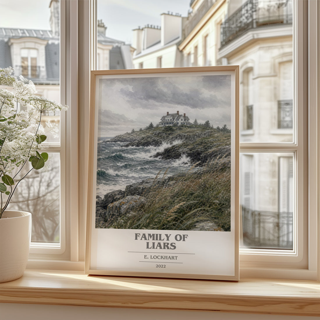 Family of Liars book cover poster colour and style options – E. Lockhart book art