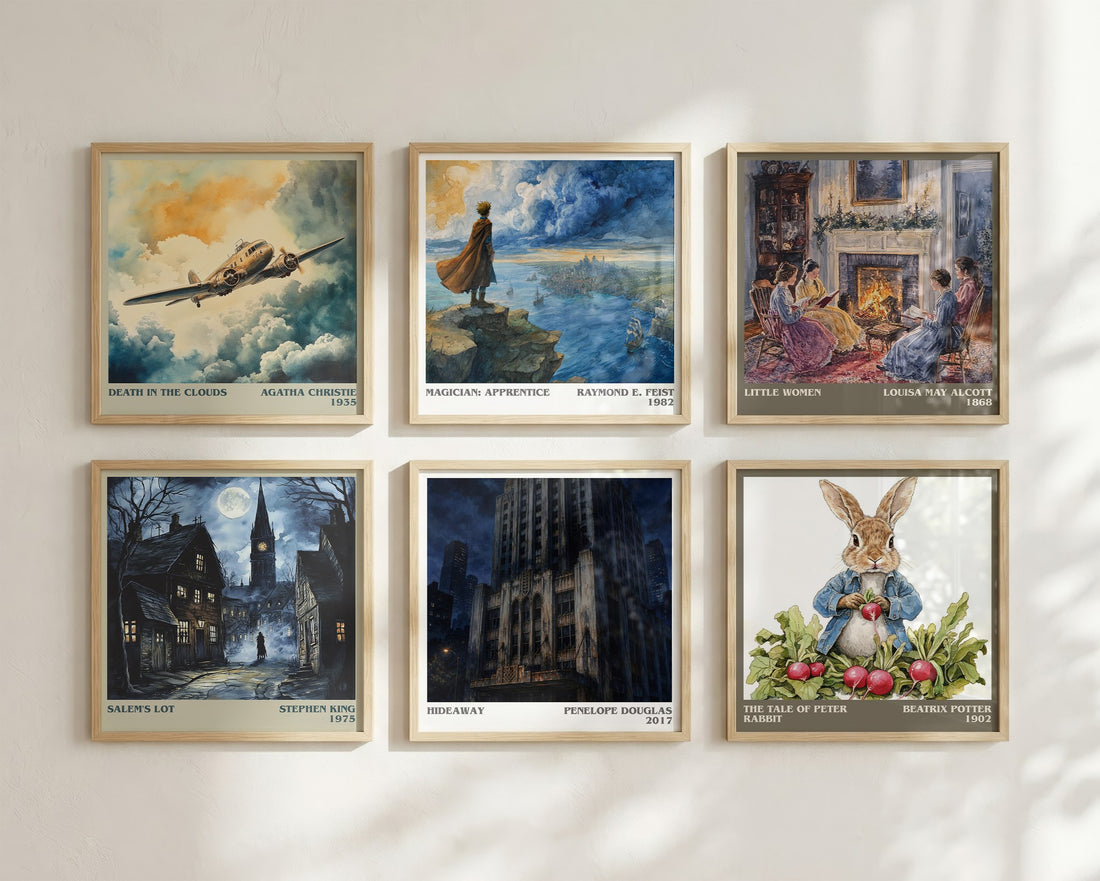 Hideaway literary art print colour and style options – Penelope Douglas book art