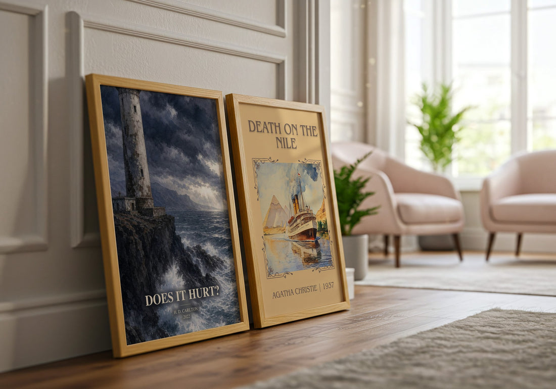 Does It Hurt? watercolour print framed by window – literary home decor
