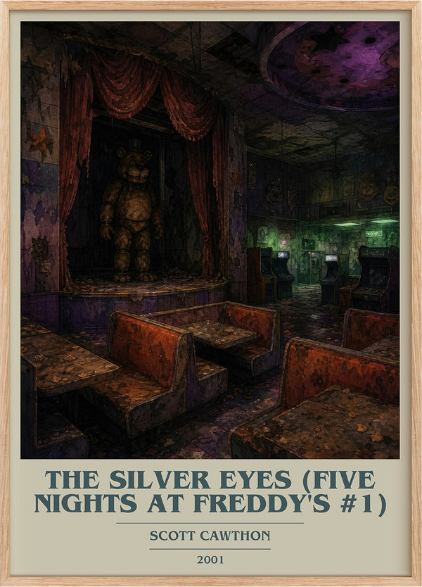 Silver Eyes (Five Nights At Freddy's #1) Book Cover Poster – S.