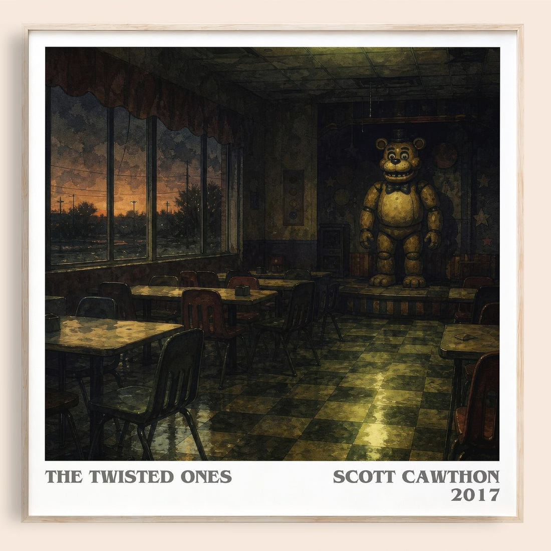 The Twisted Ones literary book poster by Scott Cawthon – framed literary art print